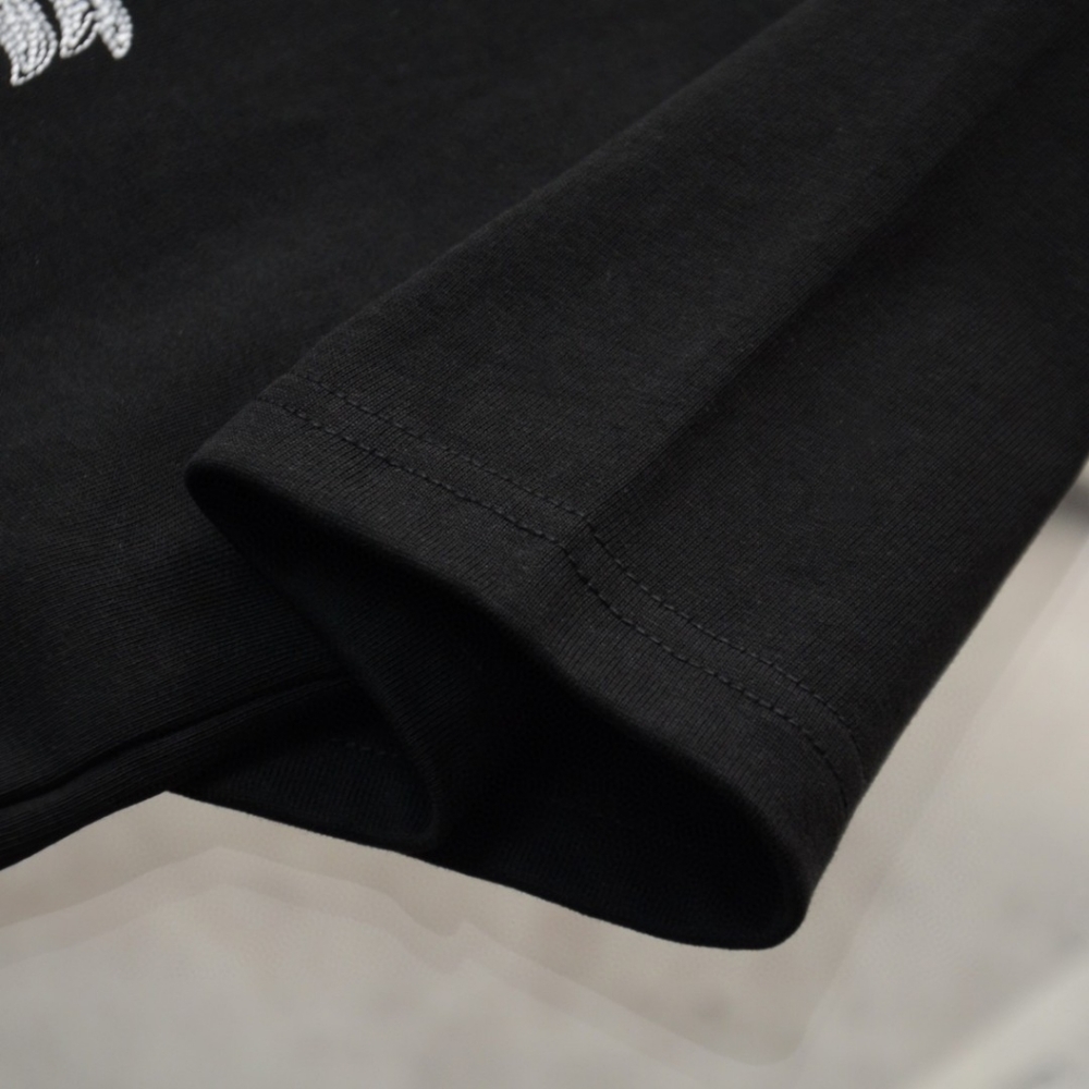 Burberry Equestrian Embroidered Logo Casual Round Neck Short Sleeve T-shirt